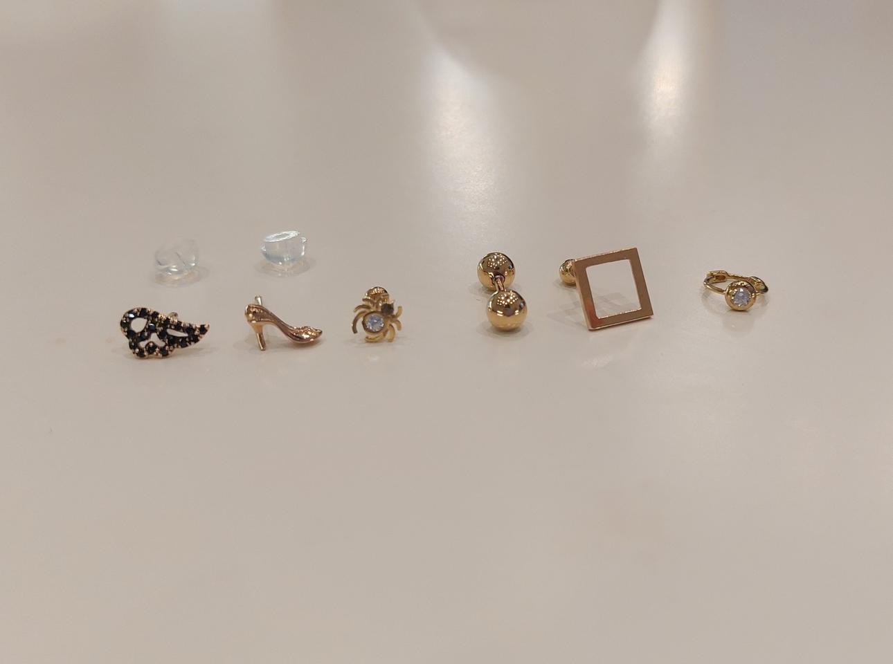 14k골드_피어싱&귀걸이 하나씩