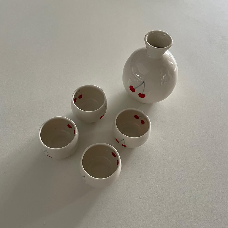 도쿠리세트 사케잔 술잔 주기세트