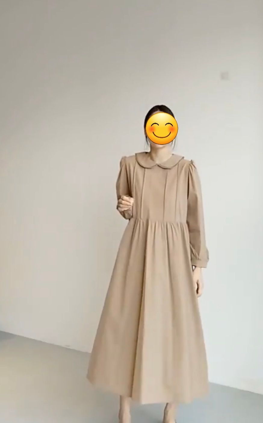 둥근카라 원피스