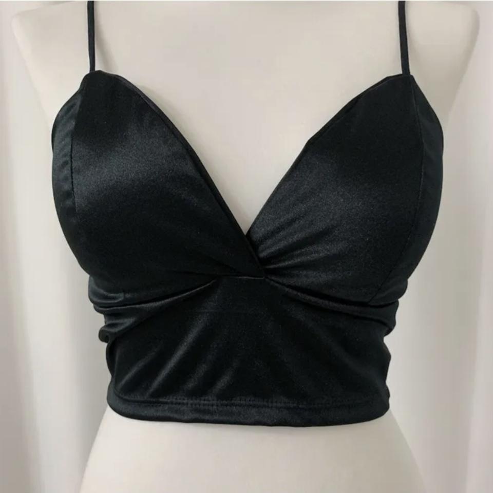 에이블리 샤틴 실크 레이어드 뷔스티에