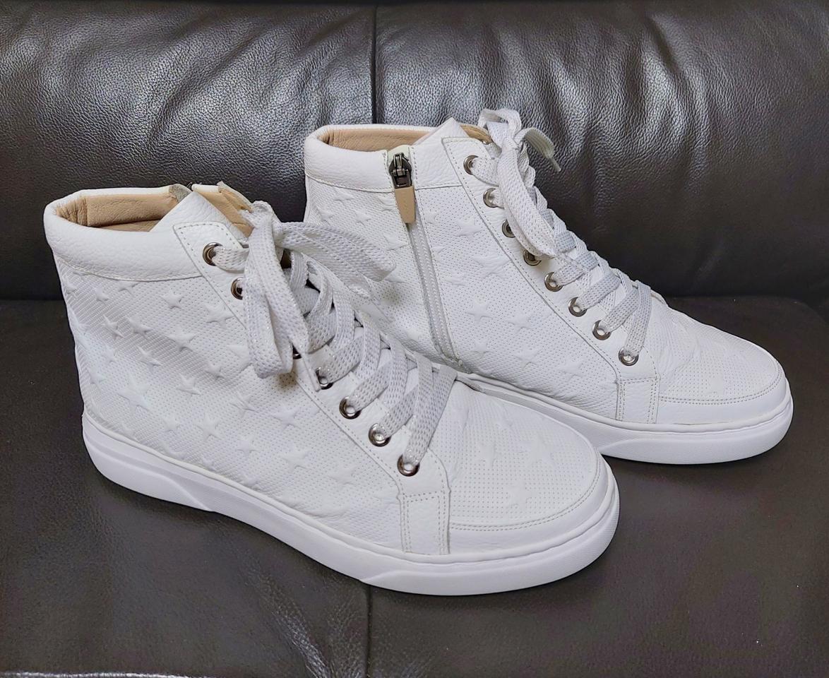 탠디 가죽 하이탑 스니커즈(245mm)