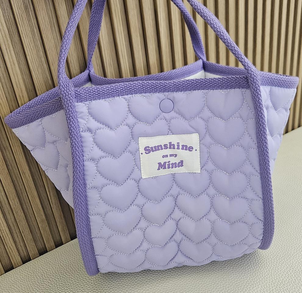 퍼플하트 스몰 토트백