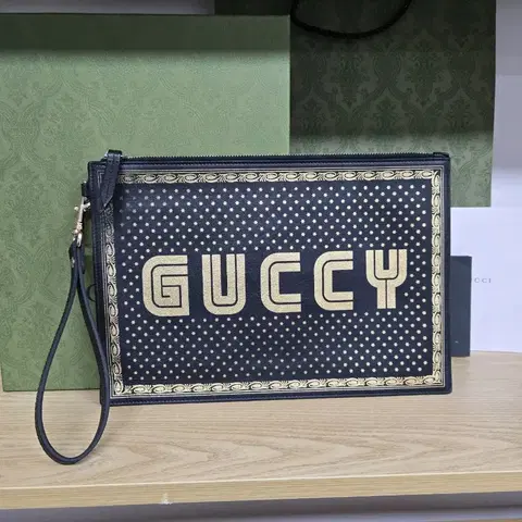 [정품]구찌 골드스타 클러치백