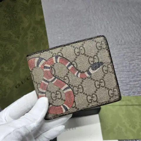 [정품]구찌 스네이크 반지갑