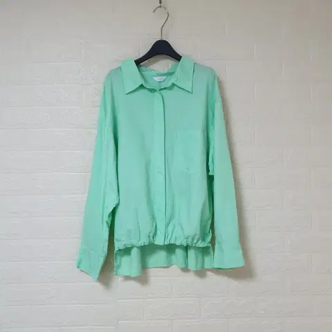 더한섬타임 TIME 원포켓 스트링 셔켓 자켓 사이즈 160(F)