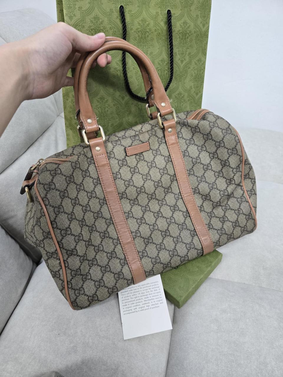 구찌 가죽 보스턴백 정품