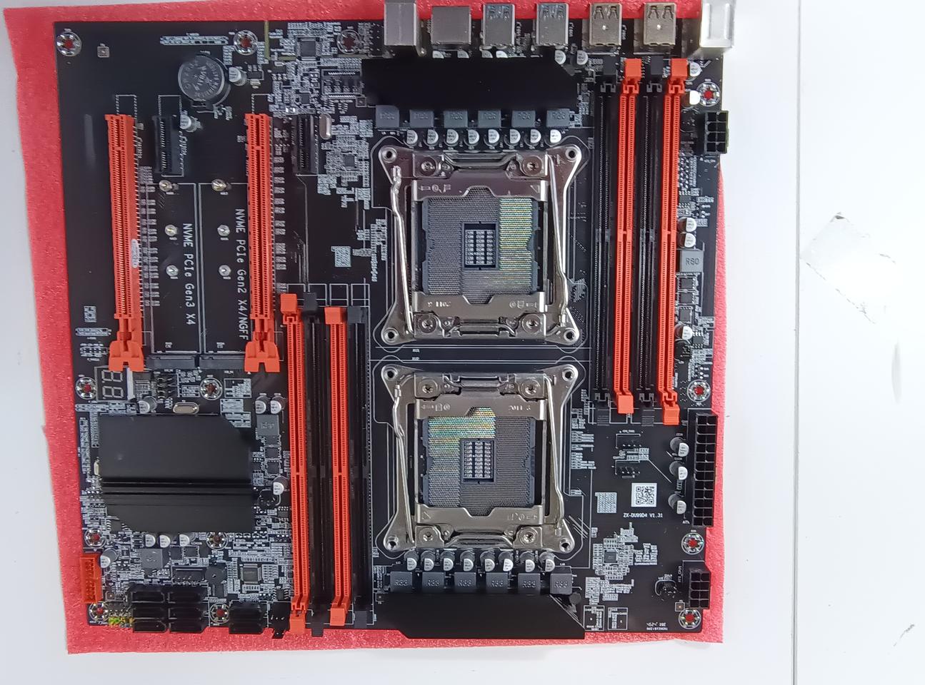 X99 듀얼 CPU 마더보드 ZX DU99D4X8 V1.31 슬롯 인텔