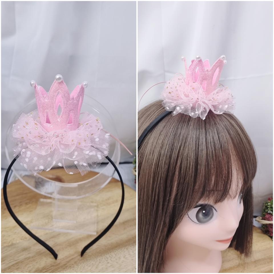 여아 왕관머리띠 헤어밴드