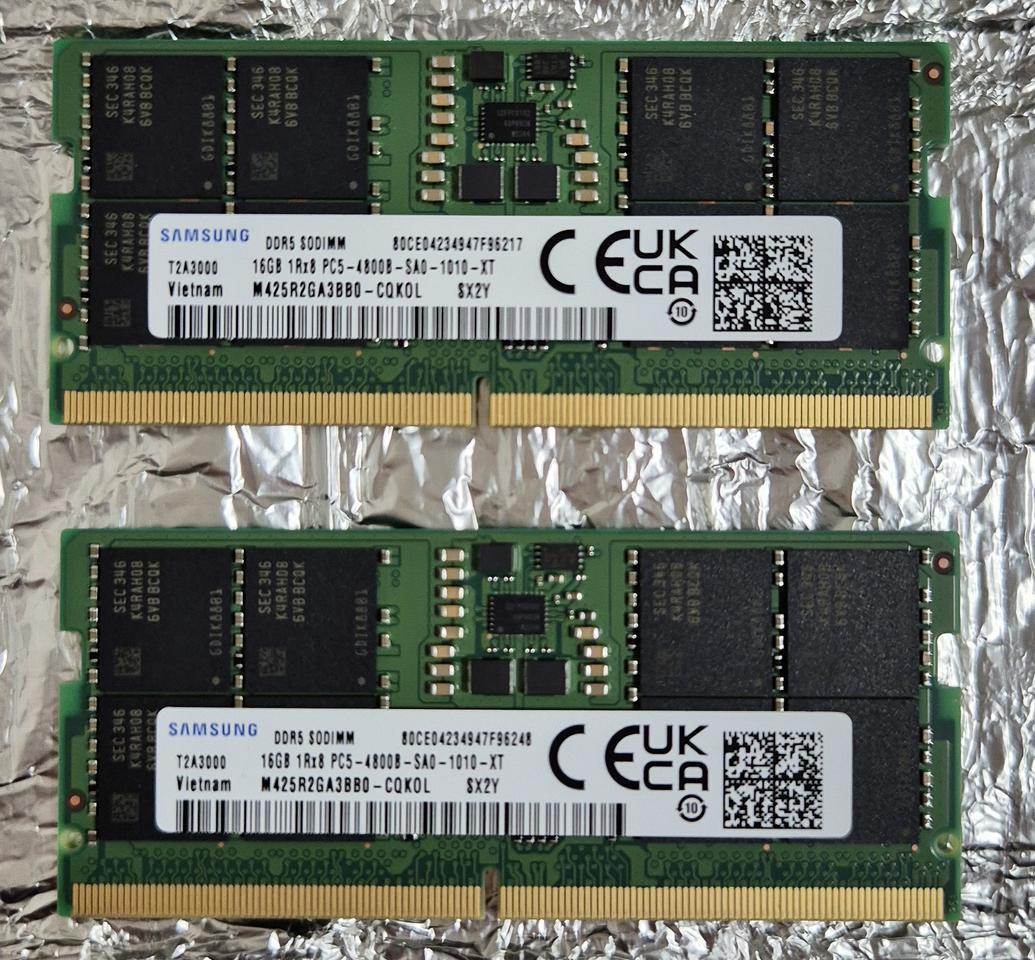 삼성 노트북용 DDR5-4800 32기가(16g×2)판매