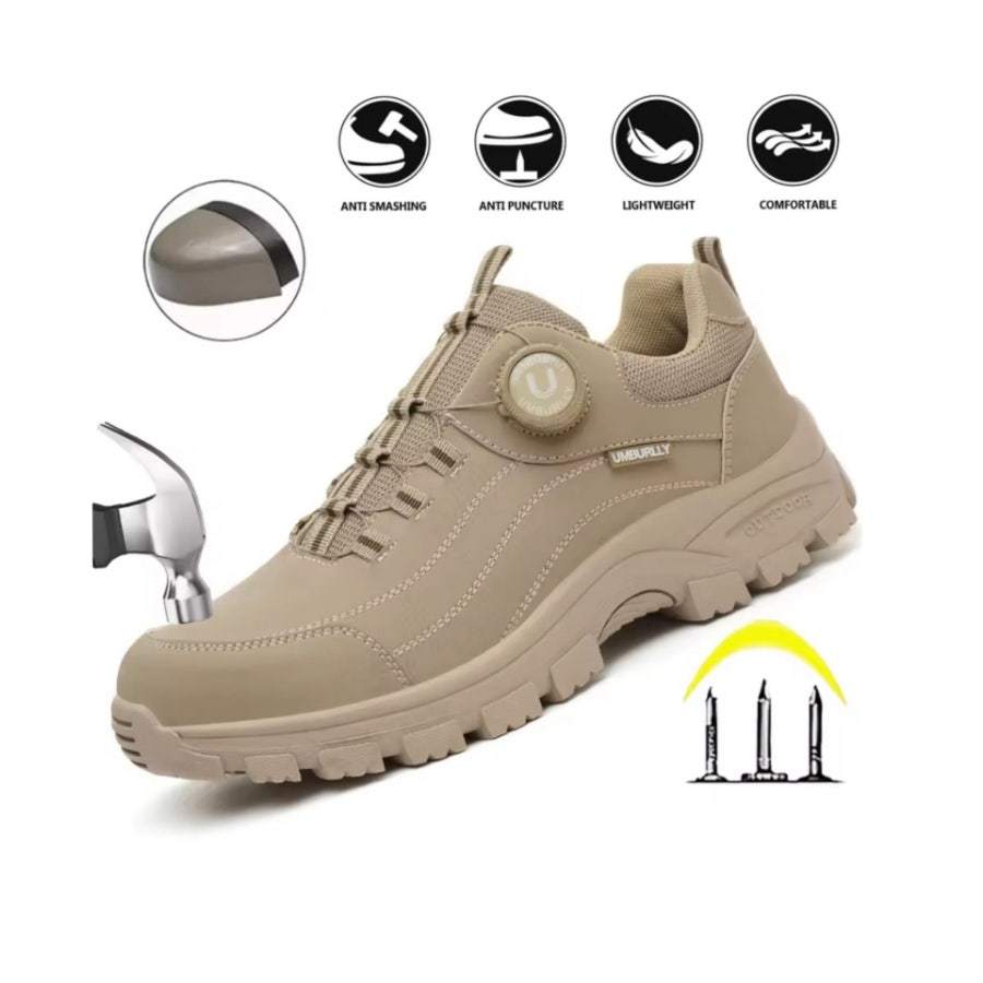 남성안전화/작업화/강철토/안티펑크/회전단추/미끄럼방지/255~280