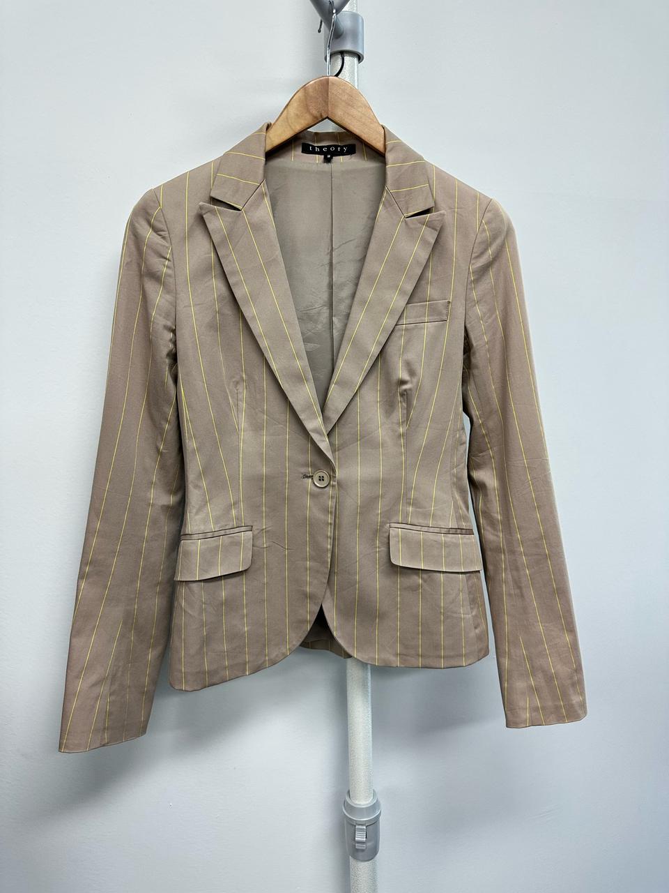 띠어리 스트라이프 포인트 자켓