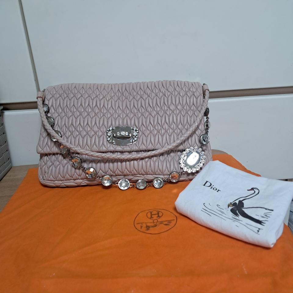 정품 미우미우 나파 크리스탈 숄더백 마타라쎄 백