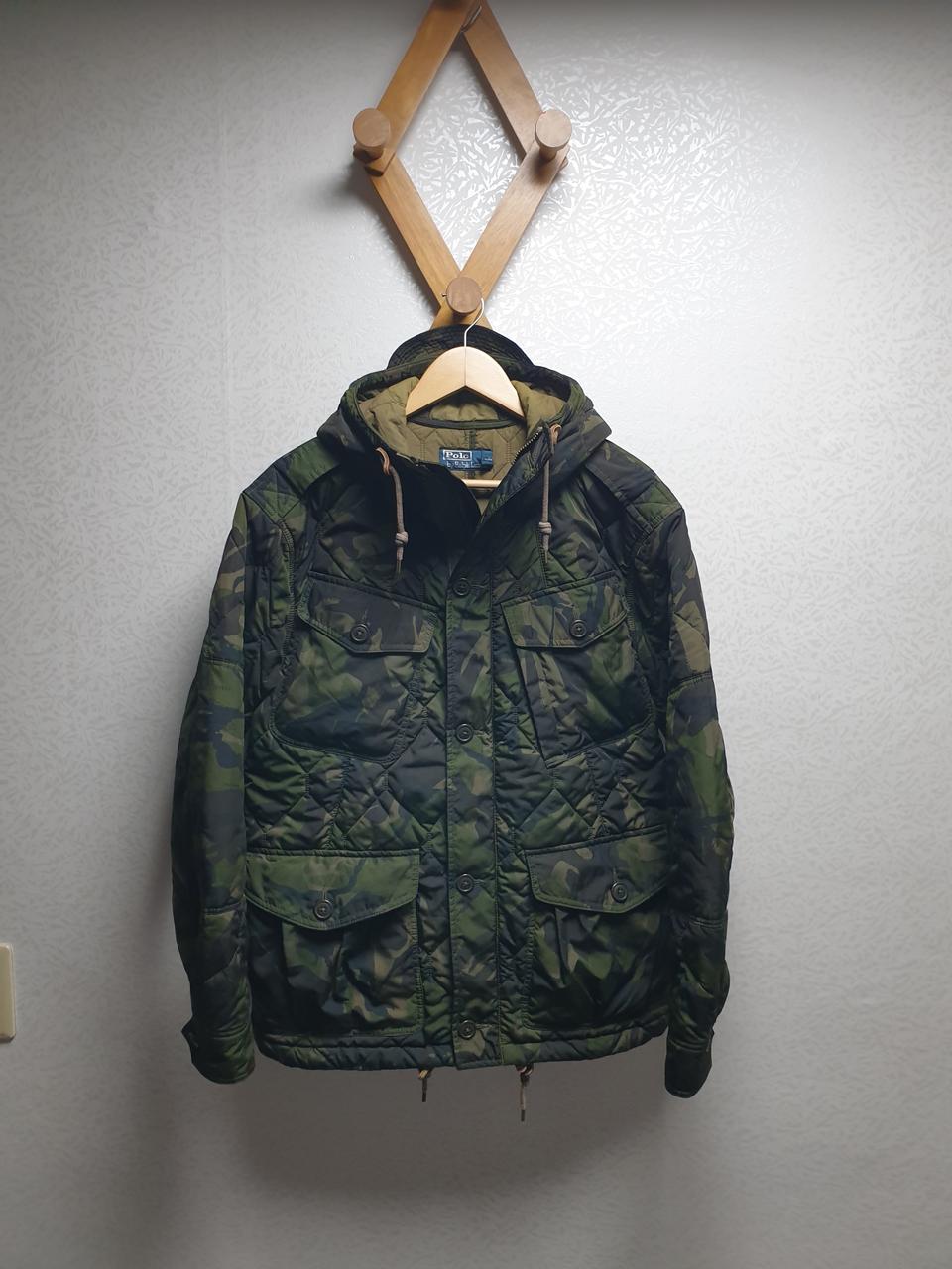 [m/100/정품] 폴로 카모 퀼팅자켓