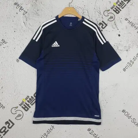 아디다스 ADIDAS 기능성 져지 반팔 티 네이비 95 1000355
