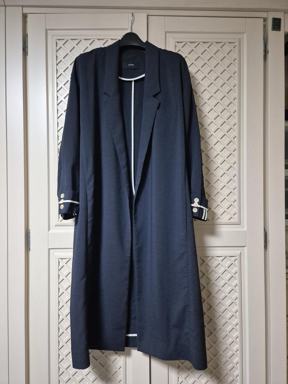 시스템 간절기 롱코트