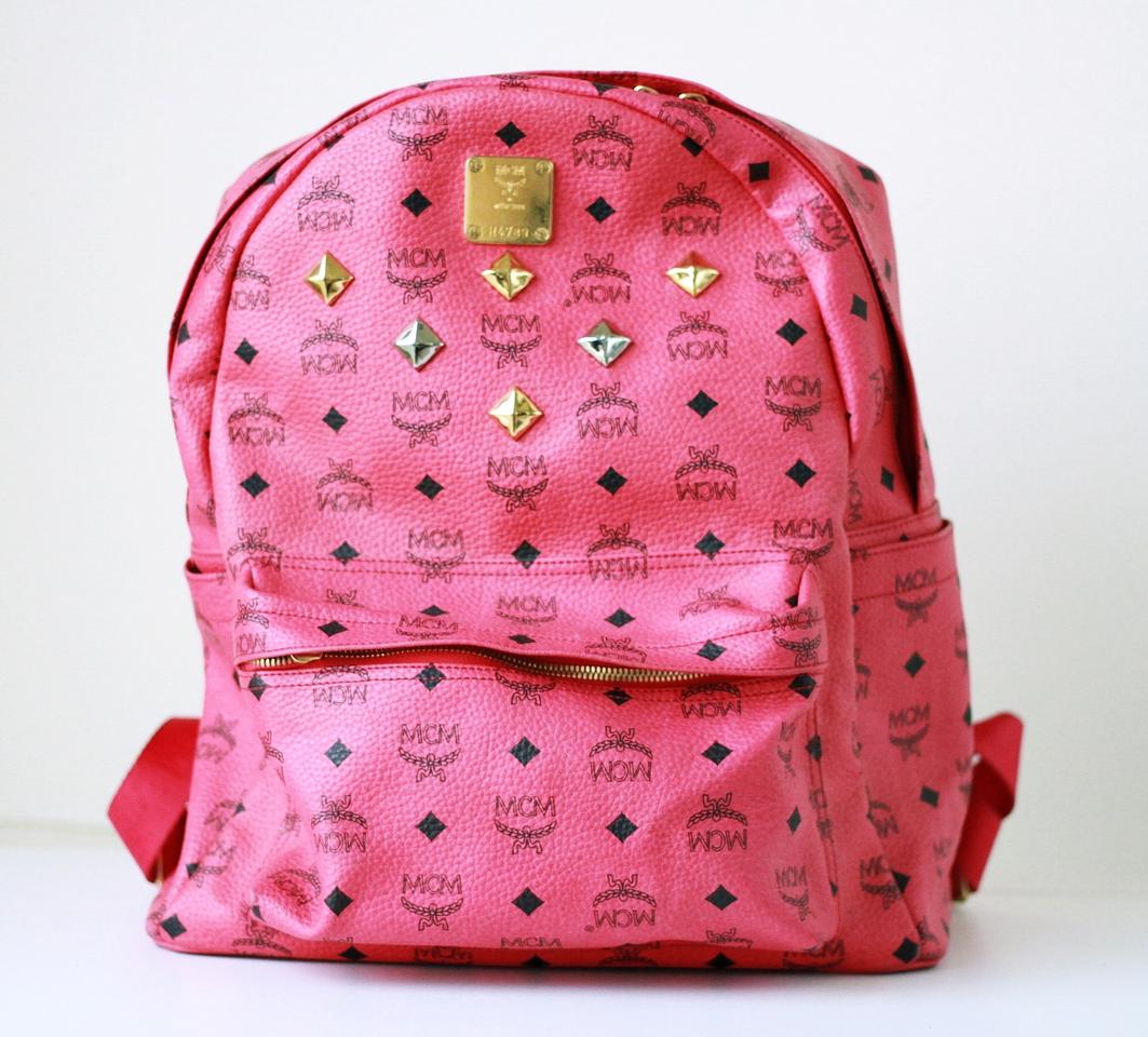 MCM 스타크 핑크 백팩