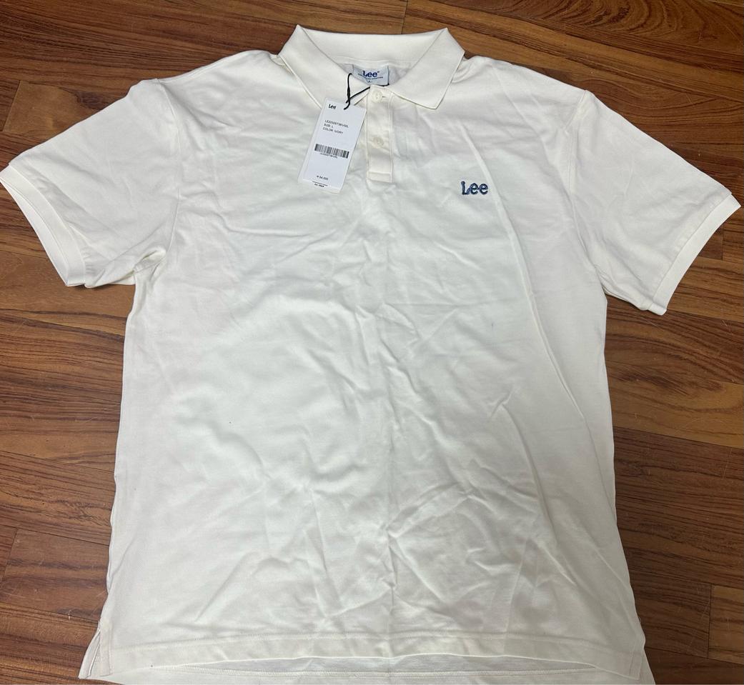 [L]LEE 리 카라 티셔츠 아이보리 새상품