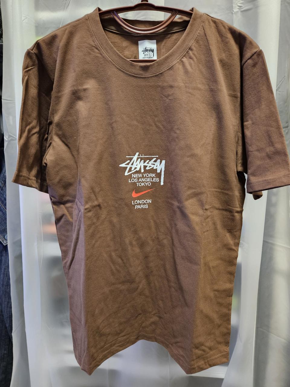 나이키,스투시 콜라보 반팔 라운드 티셔츠
