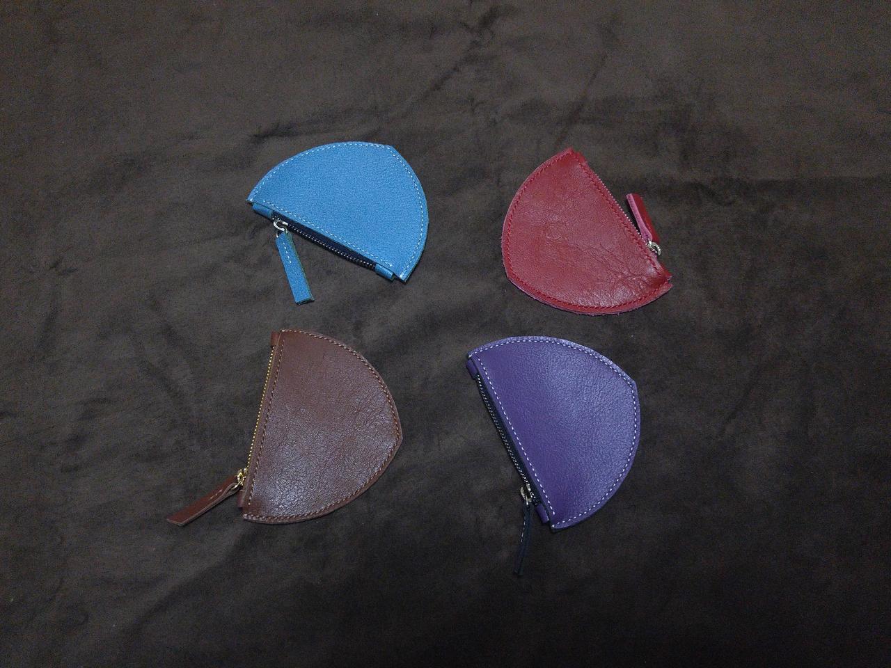 핸드메이드 천연소가죽 동전지갑 4종