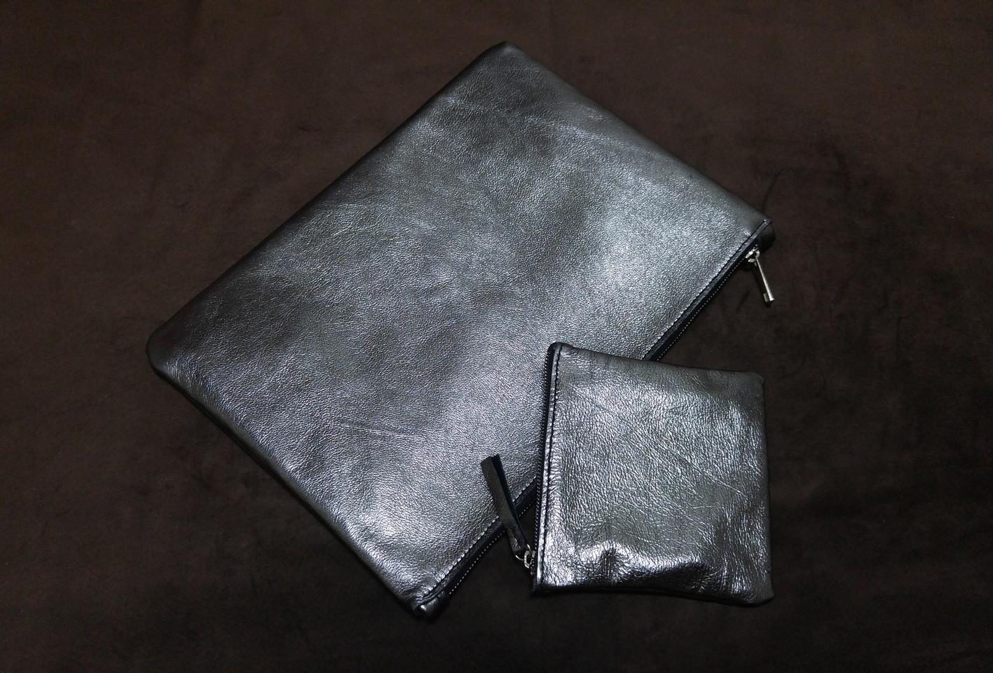 핸드메이드 소가죽 클러치 스몰파우치 덤