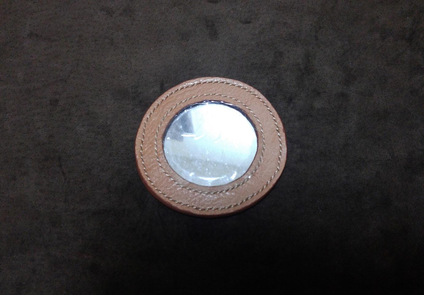 천연소가죽 손거울