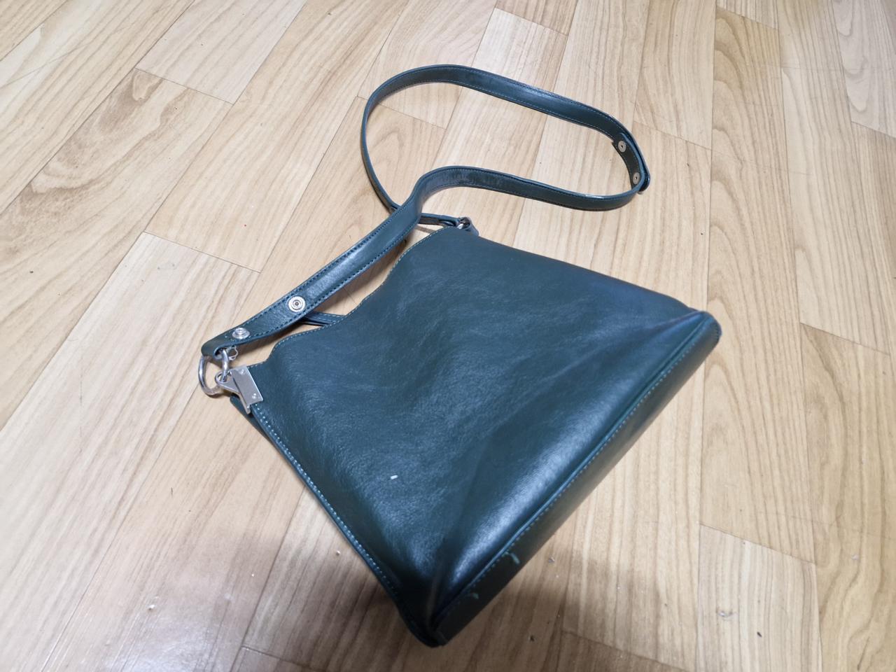 여성용 소형 크로스백 핸드백 가방 (진녹색)