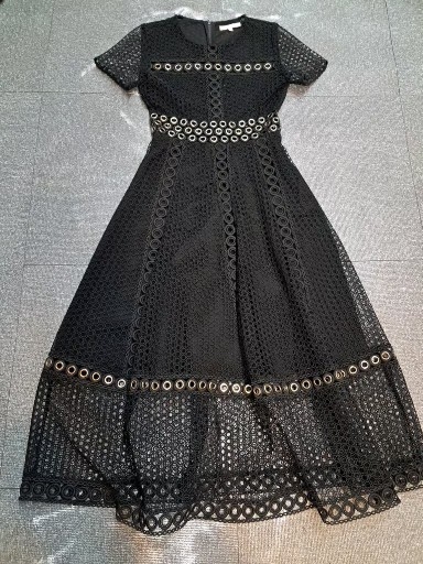 마쥬 블랙 레이스 원피스