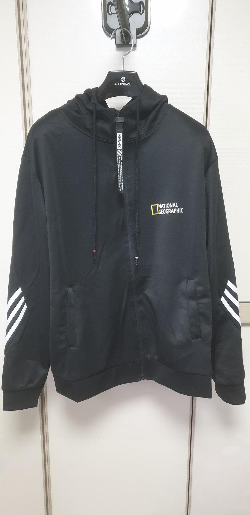 110)내셔널지오그래픽 후드집업 검정