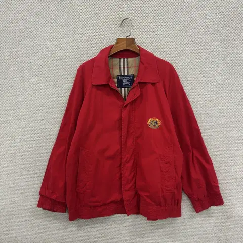 버버리 빈티지 월계수 자수 블루종 스윙톱 자켓 100 C03087