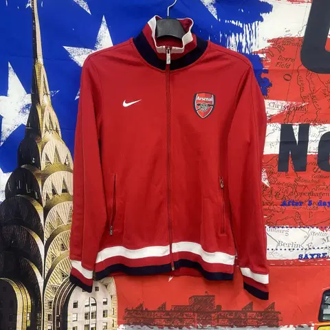 s급올드스쿨 나이키 레어템 아스날 져지트랙탑L100