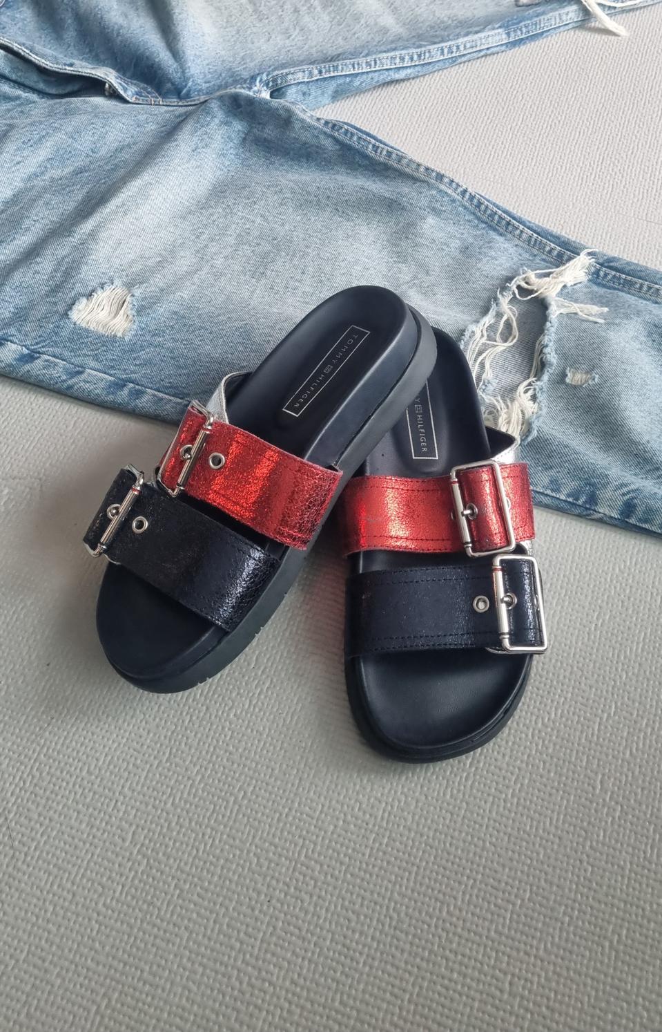 여235) 타미힐피거 슬리퍼