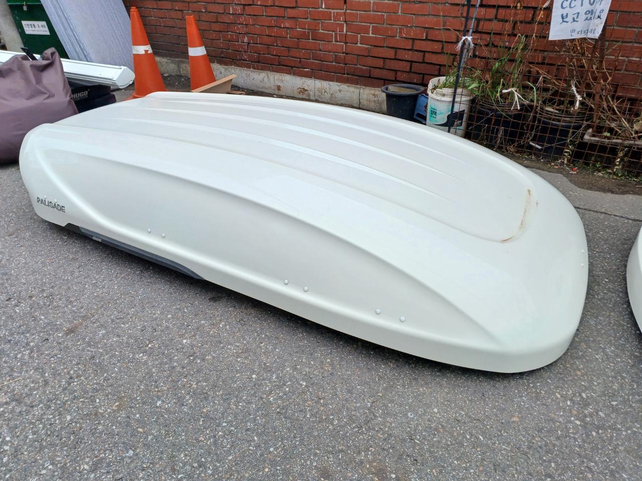 팰리세이드 코토일체형루프박스 화이트 변색 중고 75만원