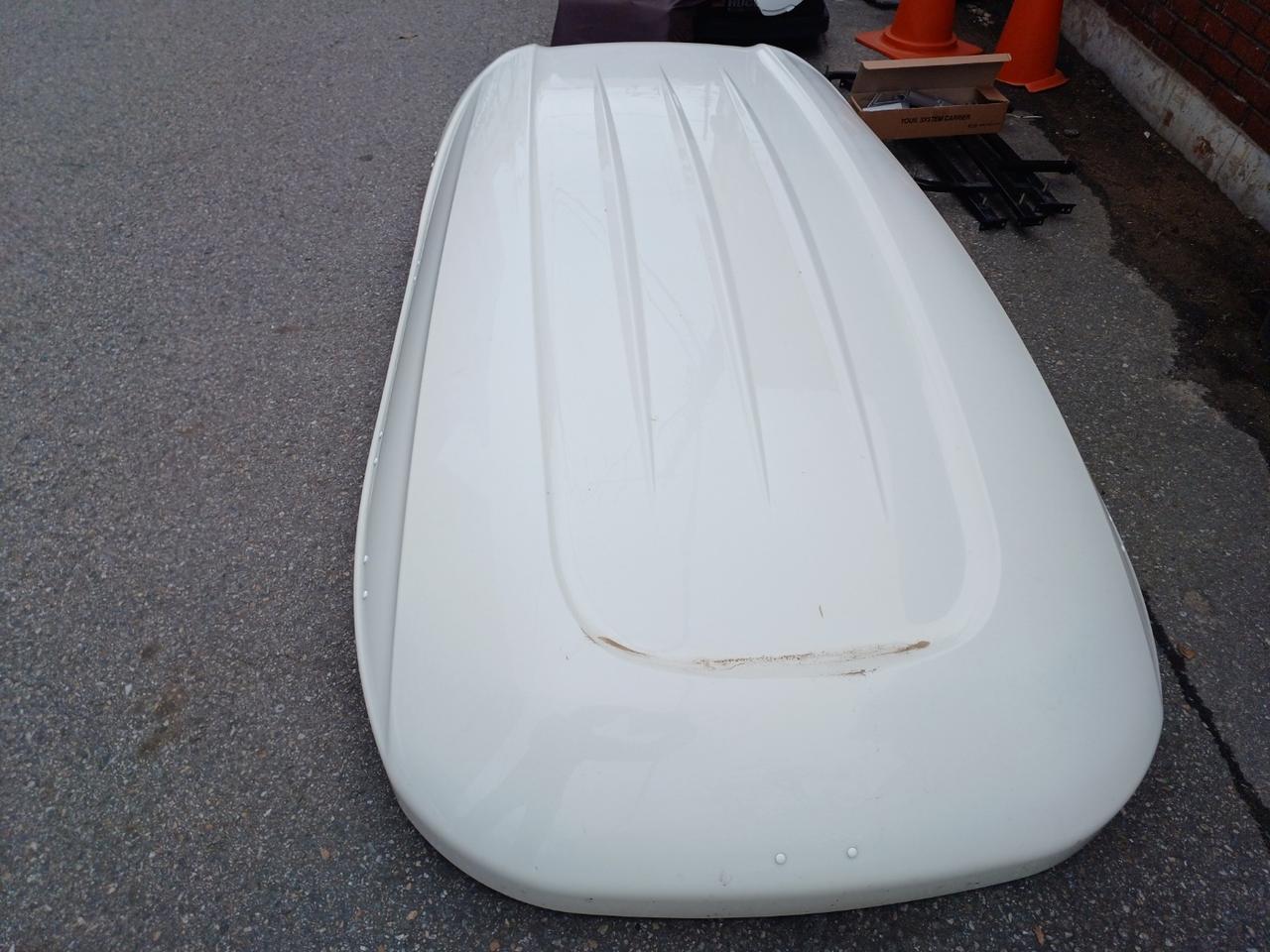 싼타페tm 코토일체형루프박스 중고 화이트유광