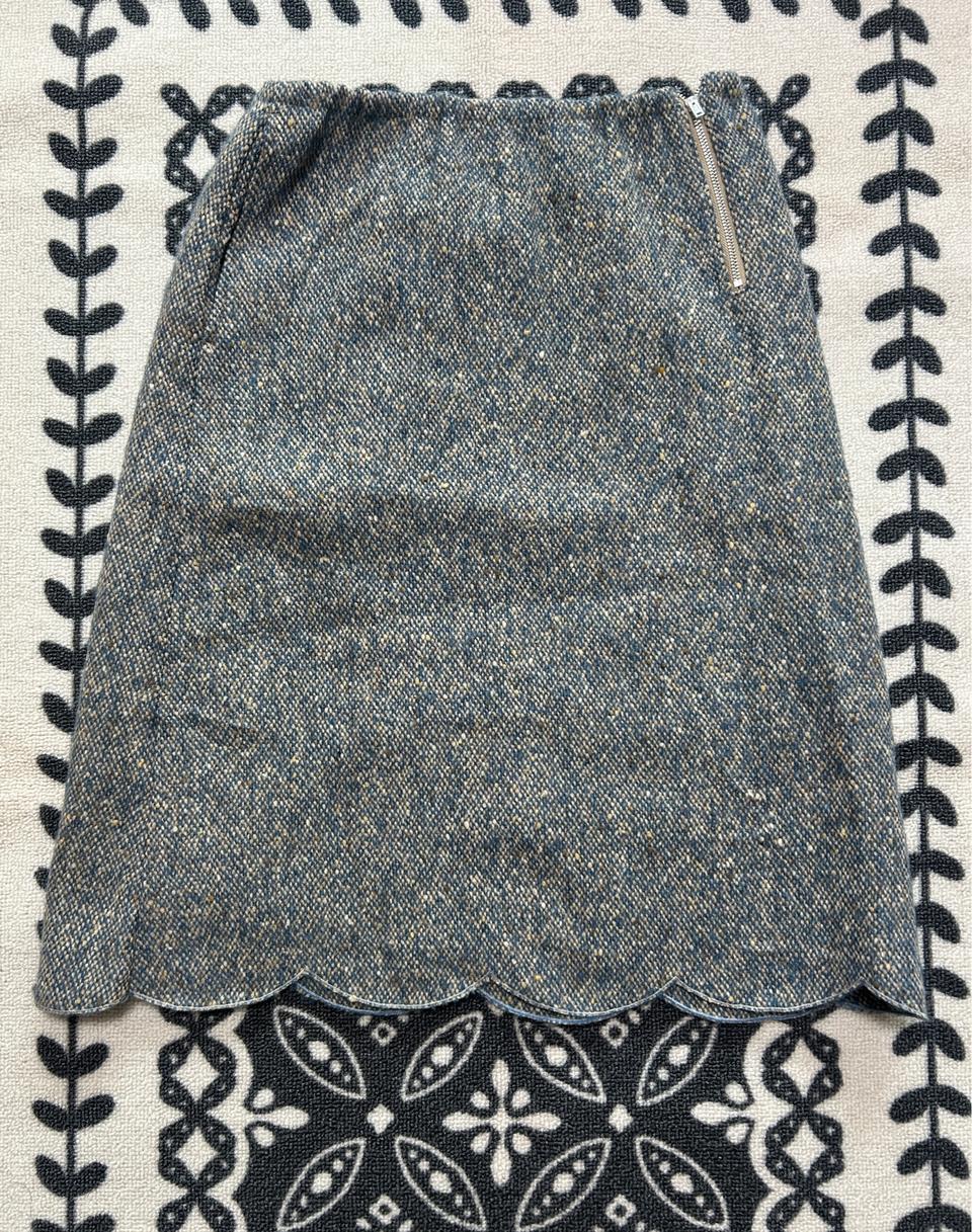 마크제이콥스 울 나일론 미디 스커트_154