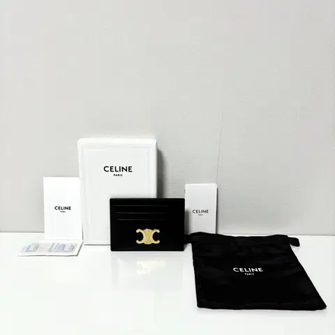 (새상품급) 셀린느 트리옹프 샤이니 카드지갑