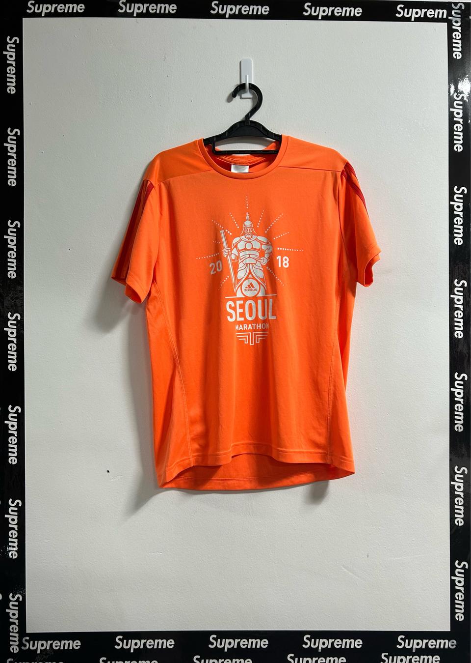 새상품 아디다스 러닝 마라톤 반팔티 100사이즈