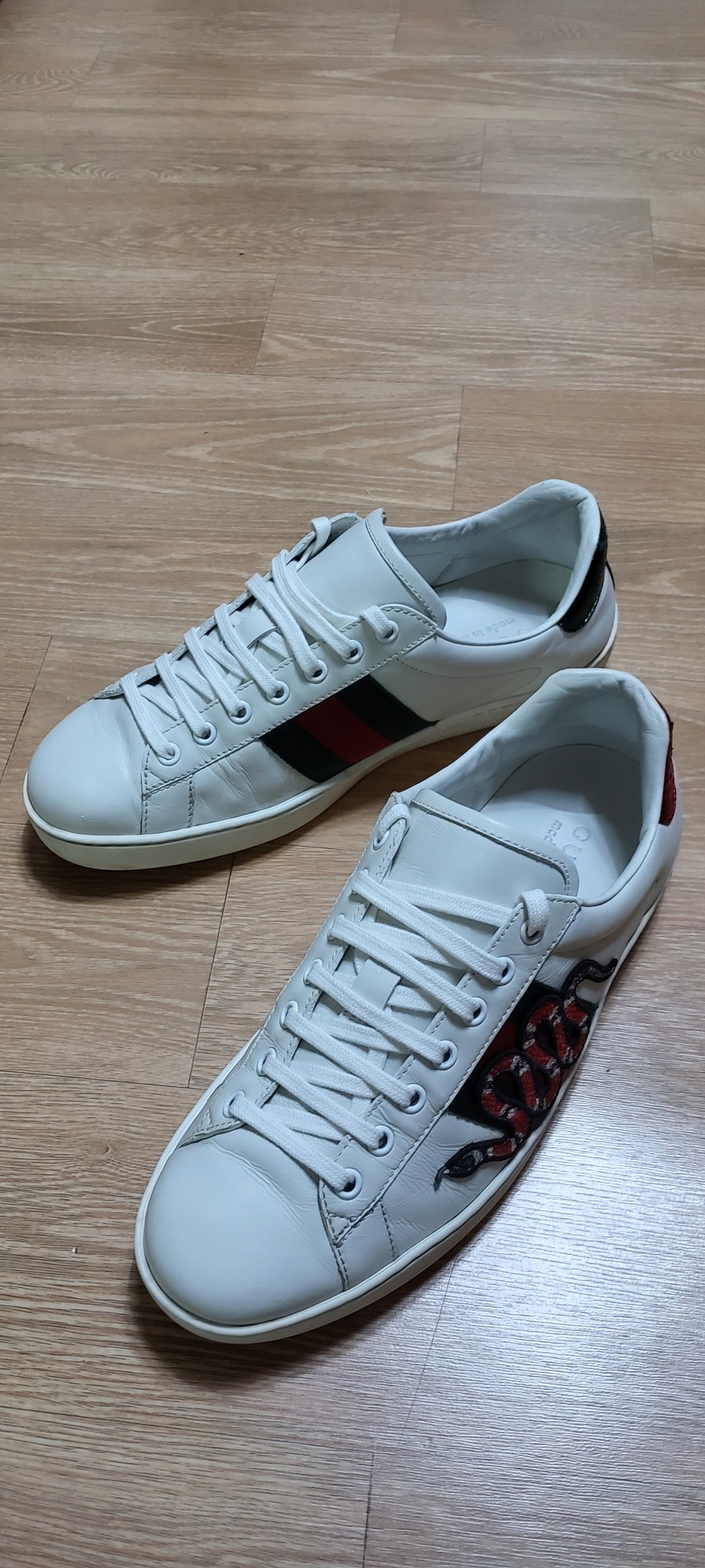 (7.5/260~265)구찌신발 스네이크 구찌운동화 스니커즈