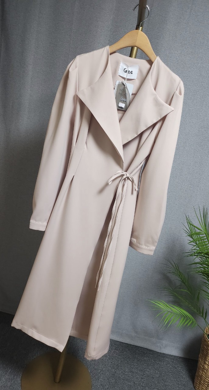 퍼프 랩 핀턱 원피스