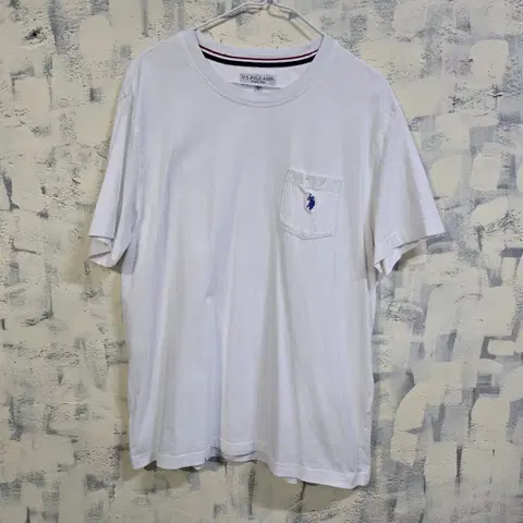 us폴로 포켓 라운드 반팔티 XL