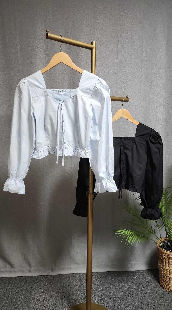 하트 스퀘어 블라우스✔특가