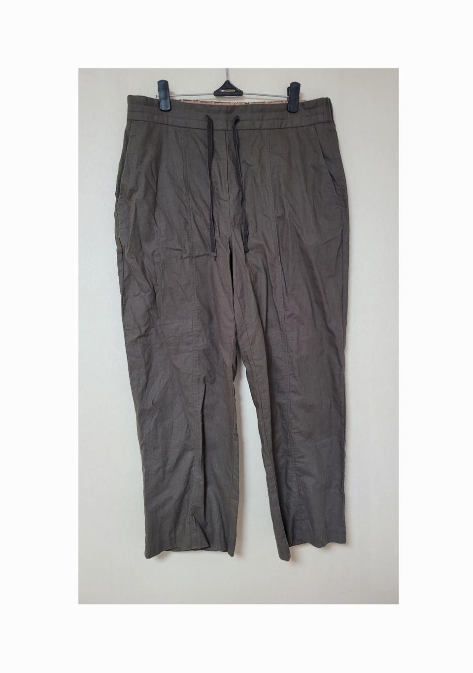 라삐아프 밴딩 슬랙스 마 바지 브라운 31