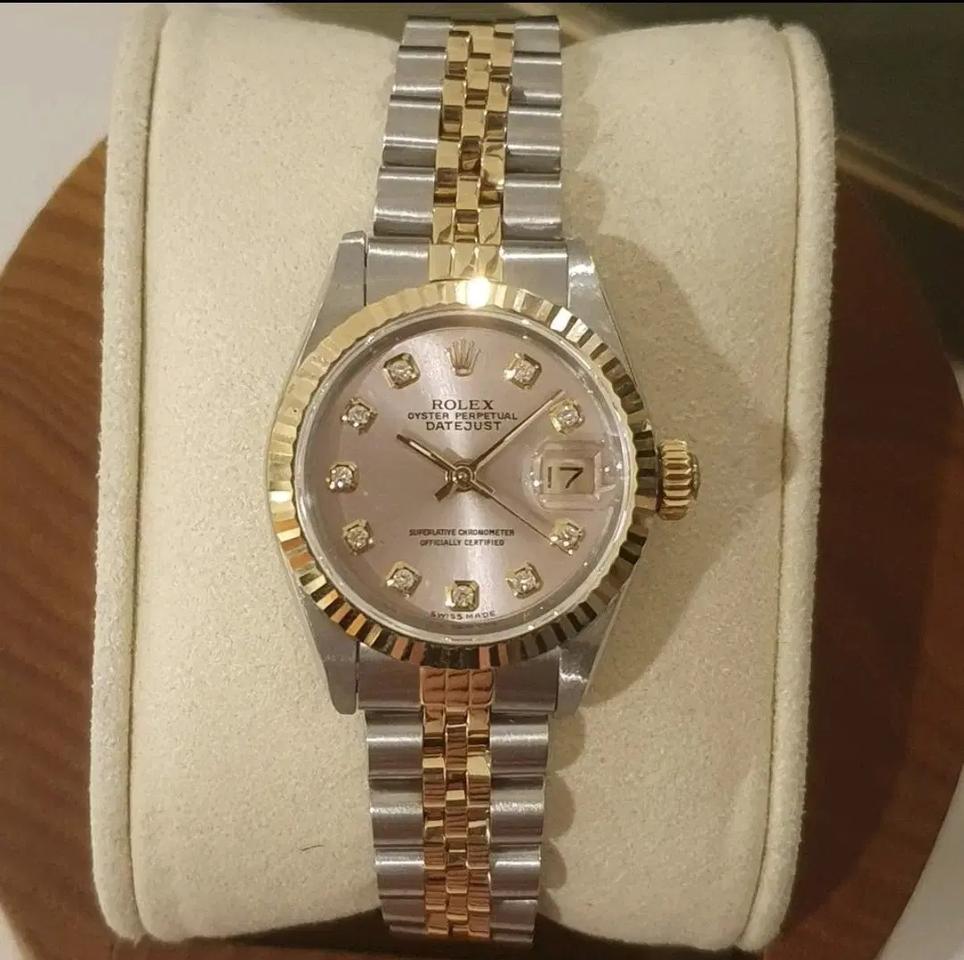 로렉스 여성용 데이저스트 69173 핑크텐포인트 쥬빌레 콤비