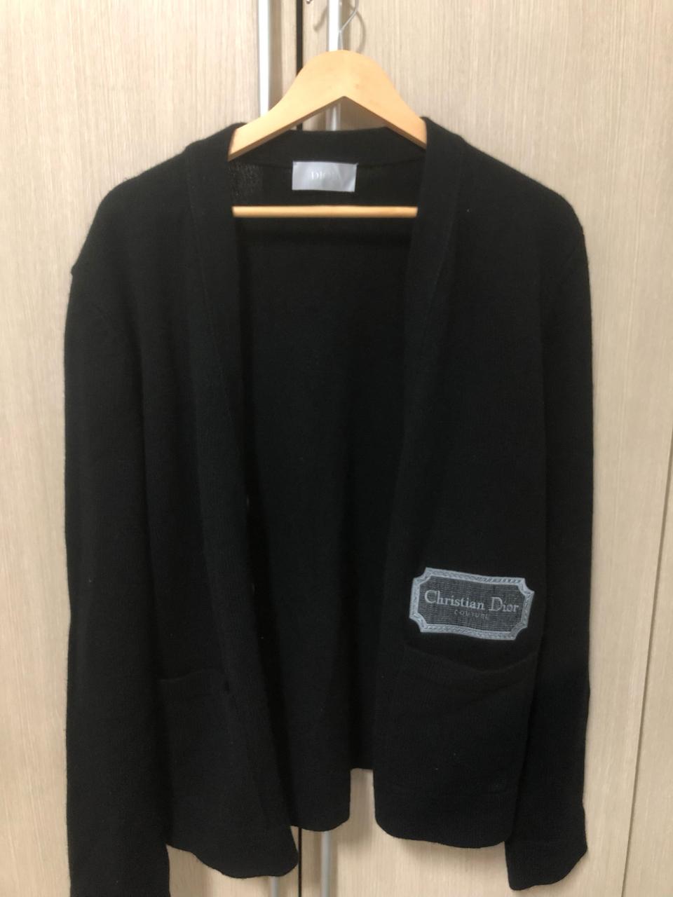 디올 꾸뛰르 캐시미어 가디건 L