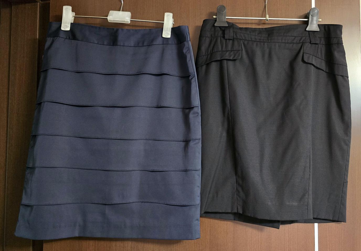 캐주얼 h라인 미디 정장스커트 치마 일괄판매(상태좋아요~!)