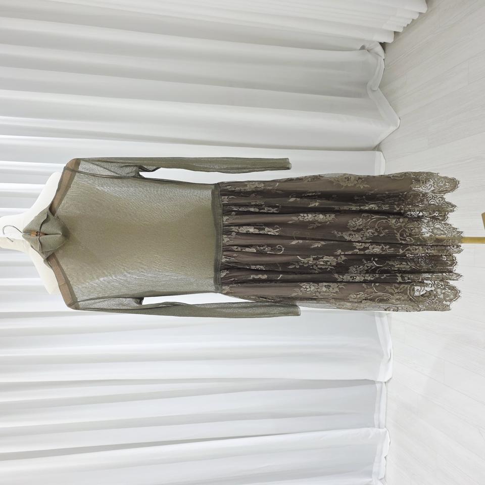 시스루 배색 원피스