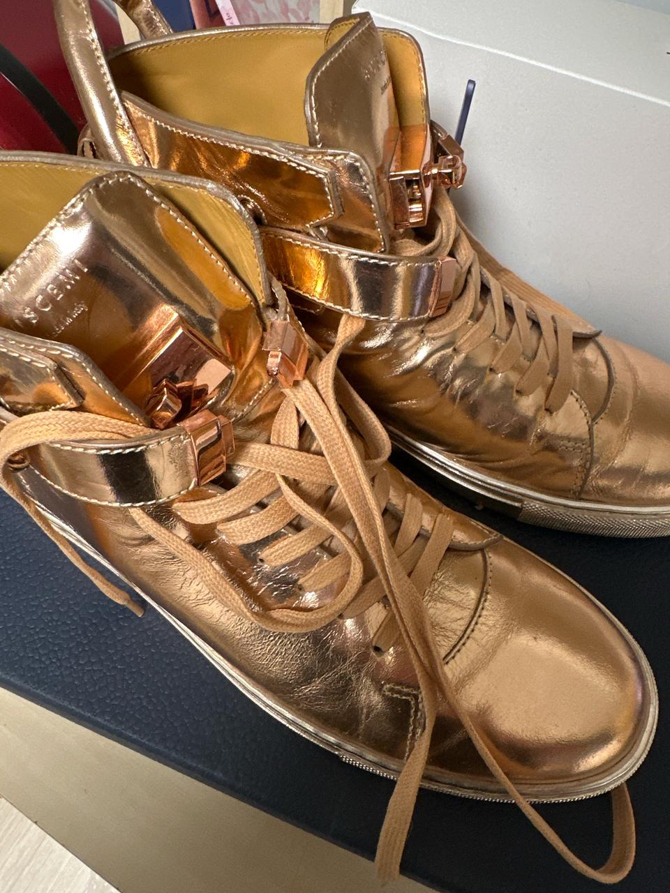 BUSCEMI 부셰미 로즈골드 하이탑 스니커즈