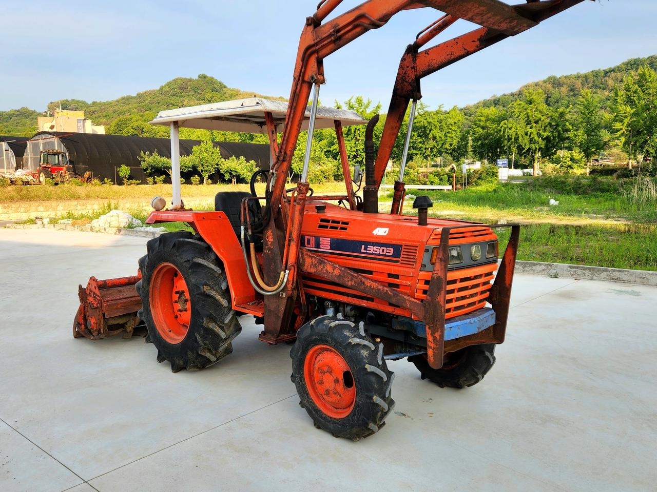 대동 35마력 트랙터팝니다 (본기로더로타리써래)