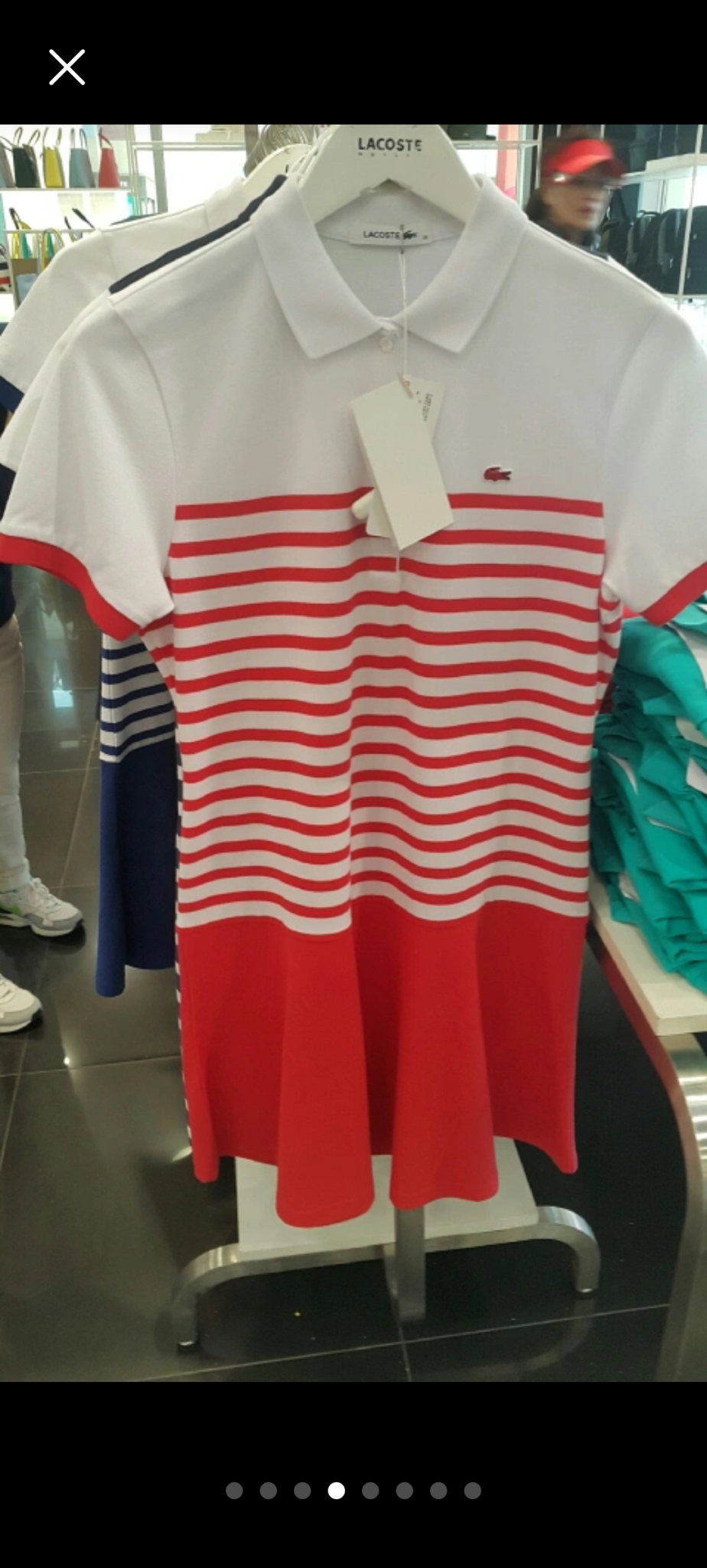 라코스테 스트라이프 원피스 36