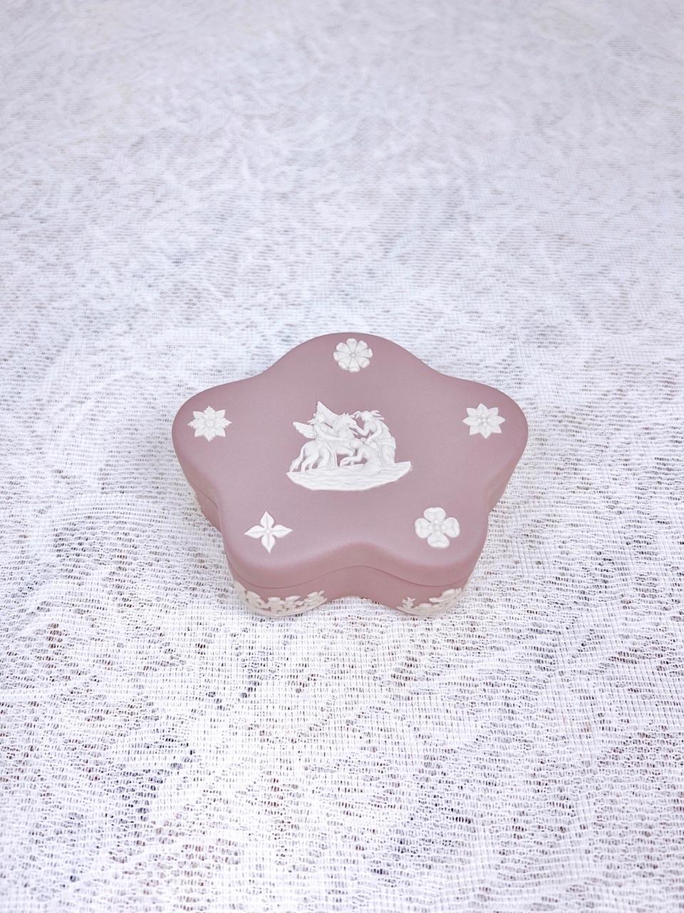 [영국엔틱] 웨지우드 제스퍼웨어 별 트링켓박스 보석함_라일락