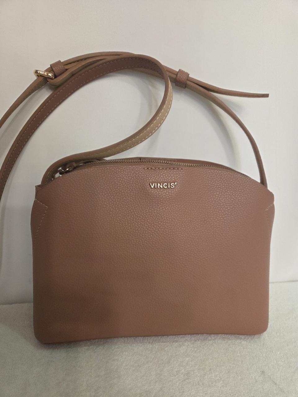 정품)빈치스 가죽 크로스백